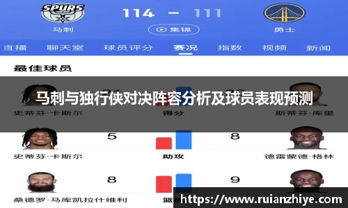马刺与独行侠对决阵容分析及球员表现预测